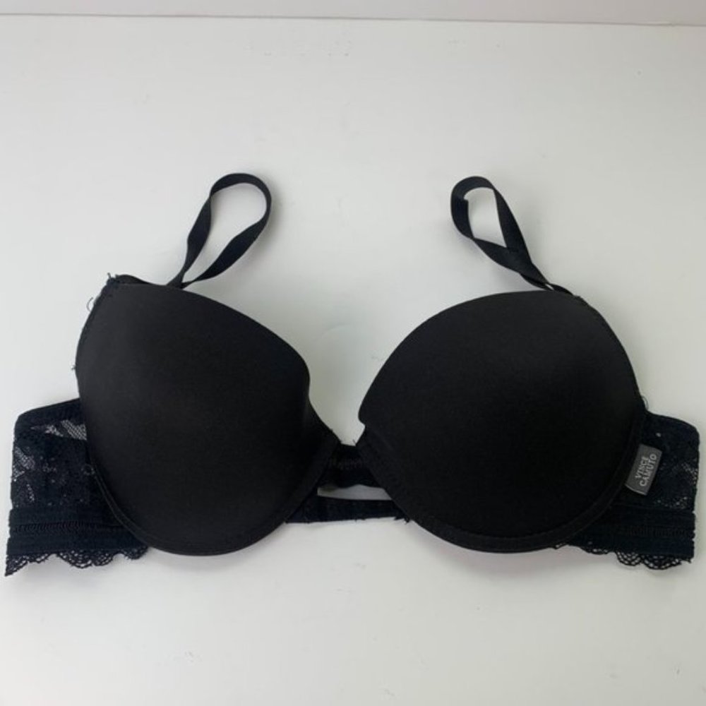 Vince Camuto Black Lace Band Bra